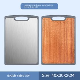 Antibacterial And Mildewproof Stainless Steel Cutting Board Ebony