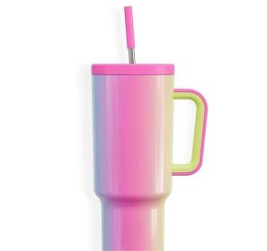 New K Sealing Cover Cold And Heat Preservation Large Ice Cup (Option: Pink-40oz)