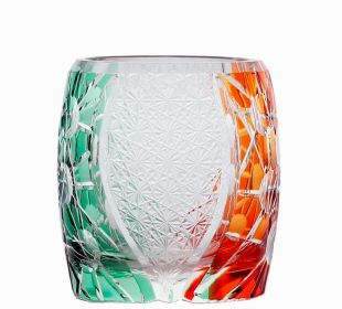 Japanese-style Edo Cut Hand Carved Crystal Glass Whisky Tumbler Mild Luxury Retro (Option: Mars)