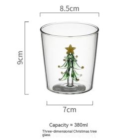 Three-dimensional Christmas Tree Glass Cup (Option: Green Christmas Cup)