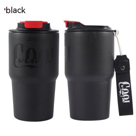 316 Stainless Steel Outdoor Good-looking Coffee Cup Vacuum Cup (Option: Black-590ML)