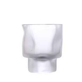 Japanese Style Handmade Crystal Glass Tea Cup (Option: Frosted)