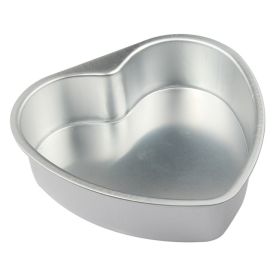 Aluminum Alloy Heart Shaped Live Bottom Cake Mould (Option: 6inches)