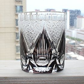 Household Fashion Simple Crystal Glass Cup (Option: Flame Black)