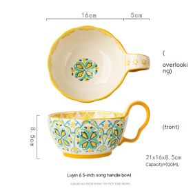 Handmade Large Capacity Painted Irregular Breakfast Cups For Household Use (Option: 10 Style)