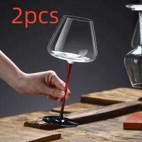 Light Luxury Good-looking Glass Gyro Wine Decanter Household High-end (Option: Red Wine Glass 2)