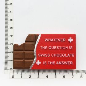 Food Tourism Commemorative Decorative Crafts Painted Magnetic Refridgerator Magnets (Option: Swiss Chocolate 2)