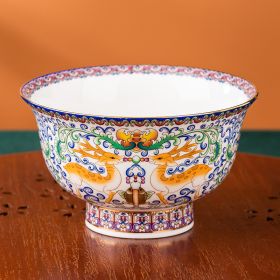 Elk Bone China National Pomegranate Bowl (Option: Rich White)